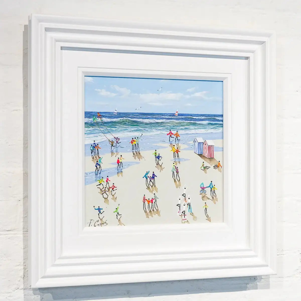 Beachside Fun - Original - SOLD by artist Paola Cassais - Wyecliffe Galleries