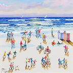 Beachside Love - Original - SOLD by artist Paola Cassais - Wyecliffe Galleries