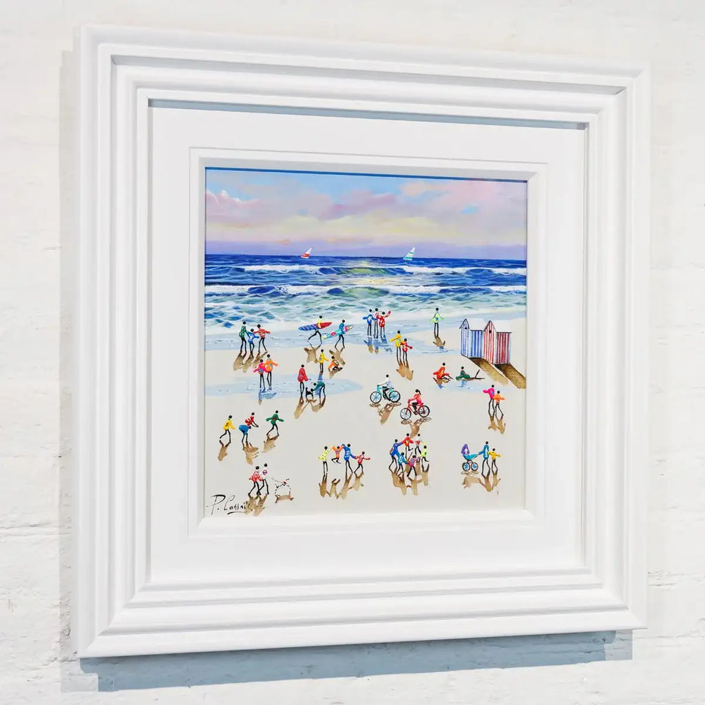 Beachside Love - Original - SOLD by artist Paola Cassais - Wyecliffe Galleries