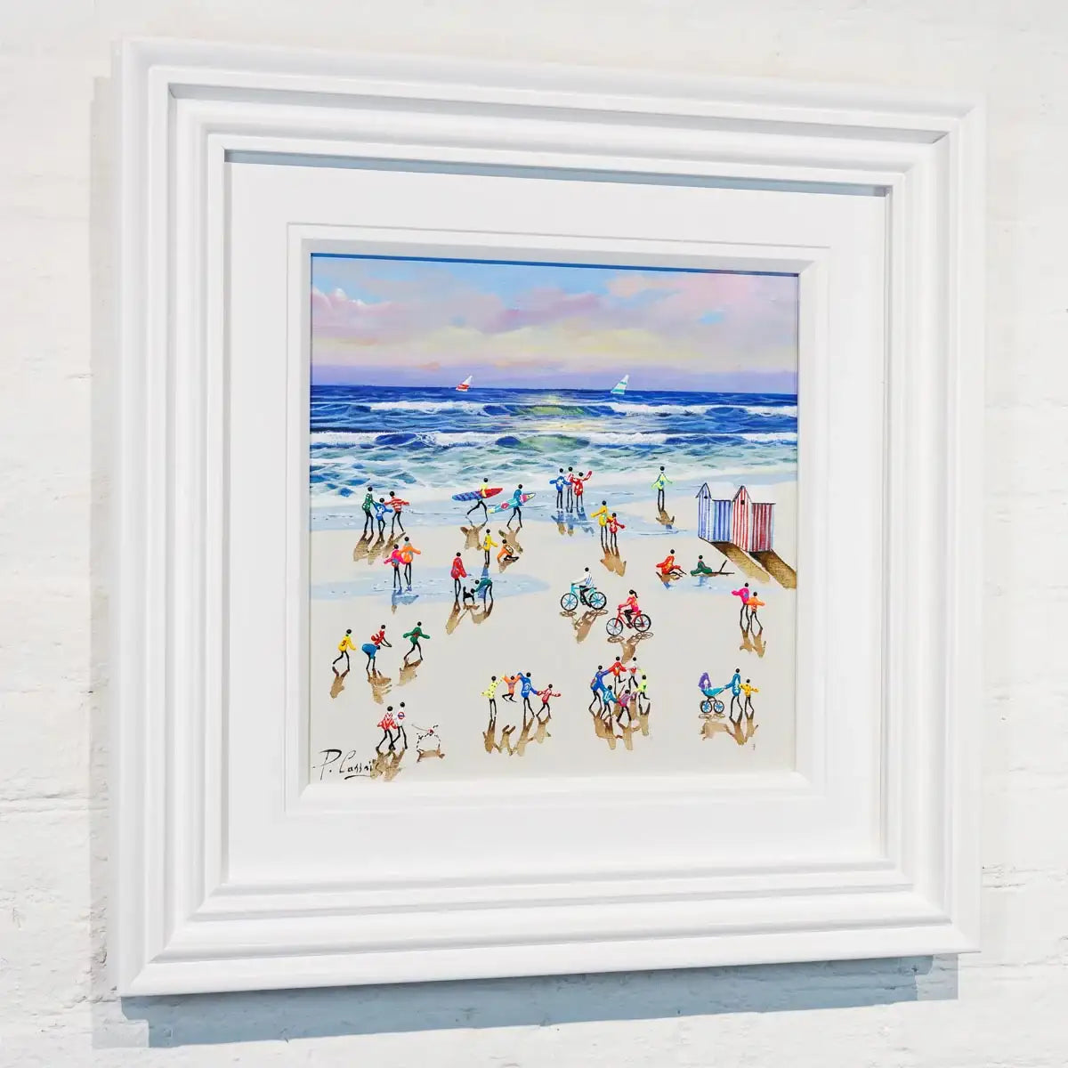 Beachside Love - Original - SOLD by artist Paola Cassais - Wyecliffe Galleries