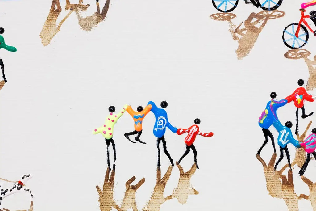 Beachside Love - Original - SOLD by artist Paola Cassais - Wyecliffe Galleries