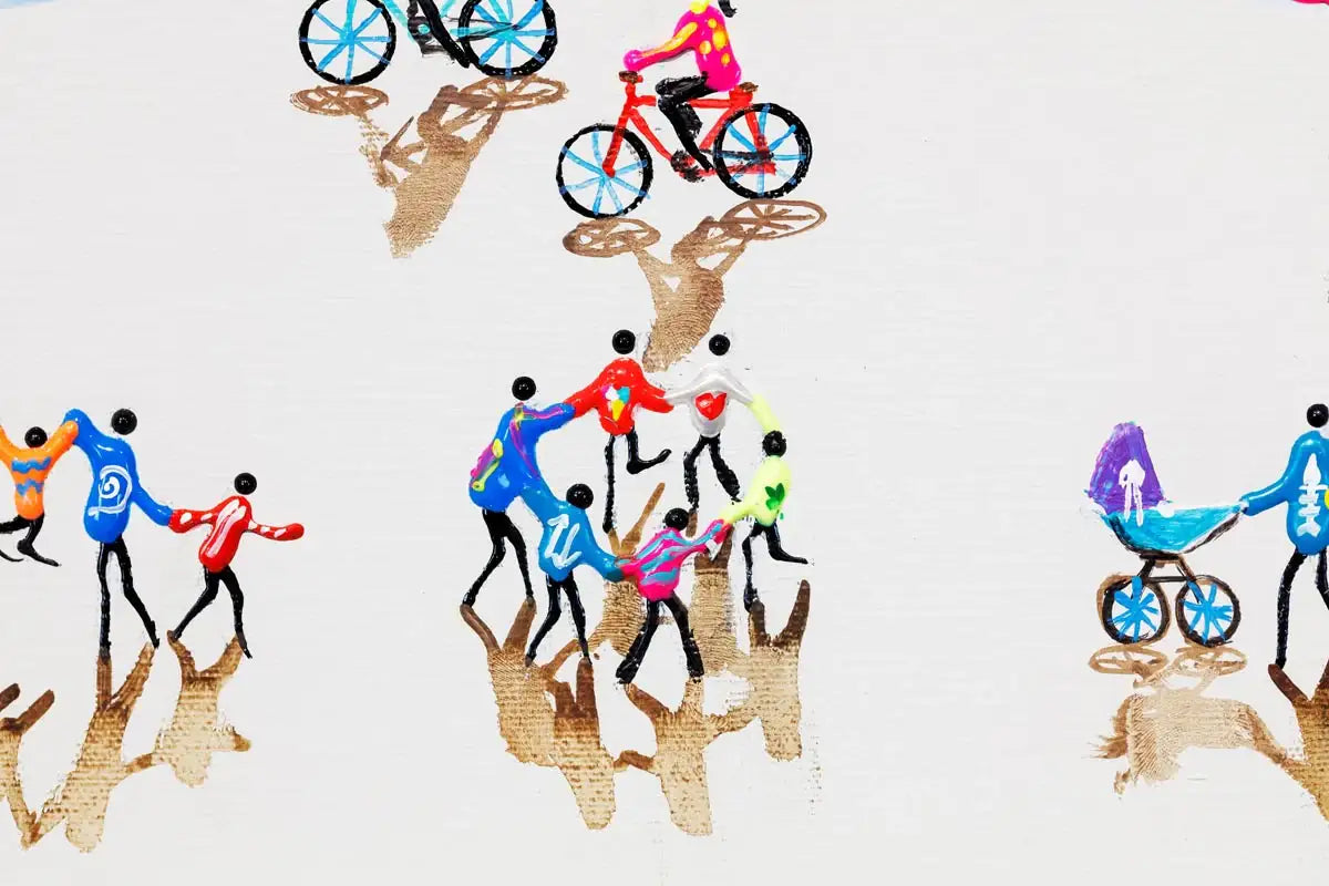 Beachside Love - Original - SOLD by artist Paola Cassais - Wyecliffe Galleries