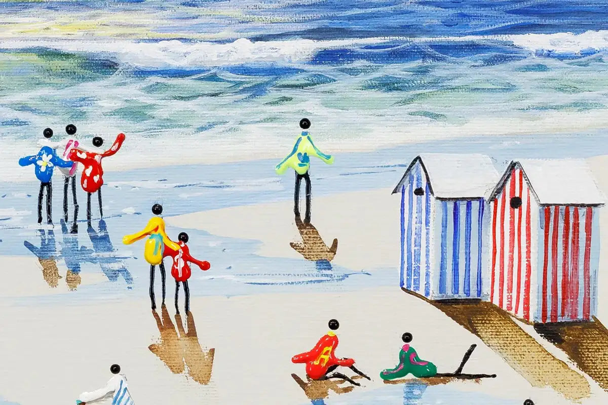 Beachside Love - Original - SOLD by artist Paola Cassais - Wyecliffe Galleries