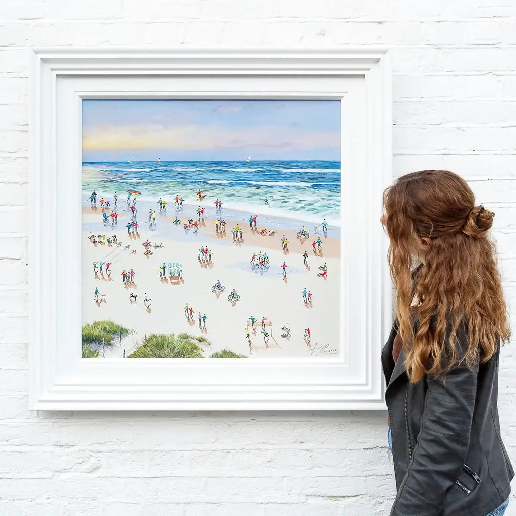Day At The Beach - Original - SOLD by artist Paola Cassais - Wyecliffe Galleries