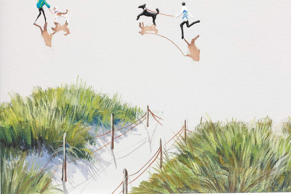 Day At The Beach - Original - SOLD by artist Paola Cassais - Wyecliffe Galleries