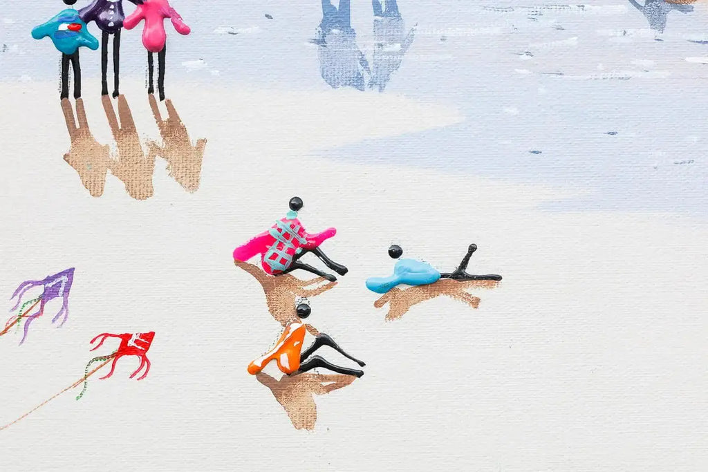 Day At The Beach - Original - SOLD by artist Paola Cassais - Wyecliffe Galleries