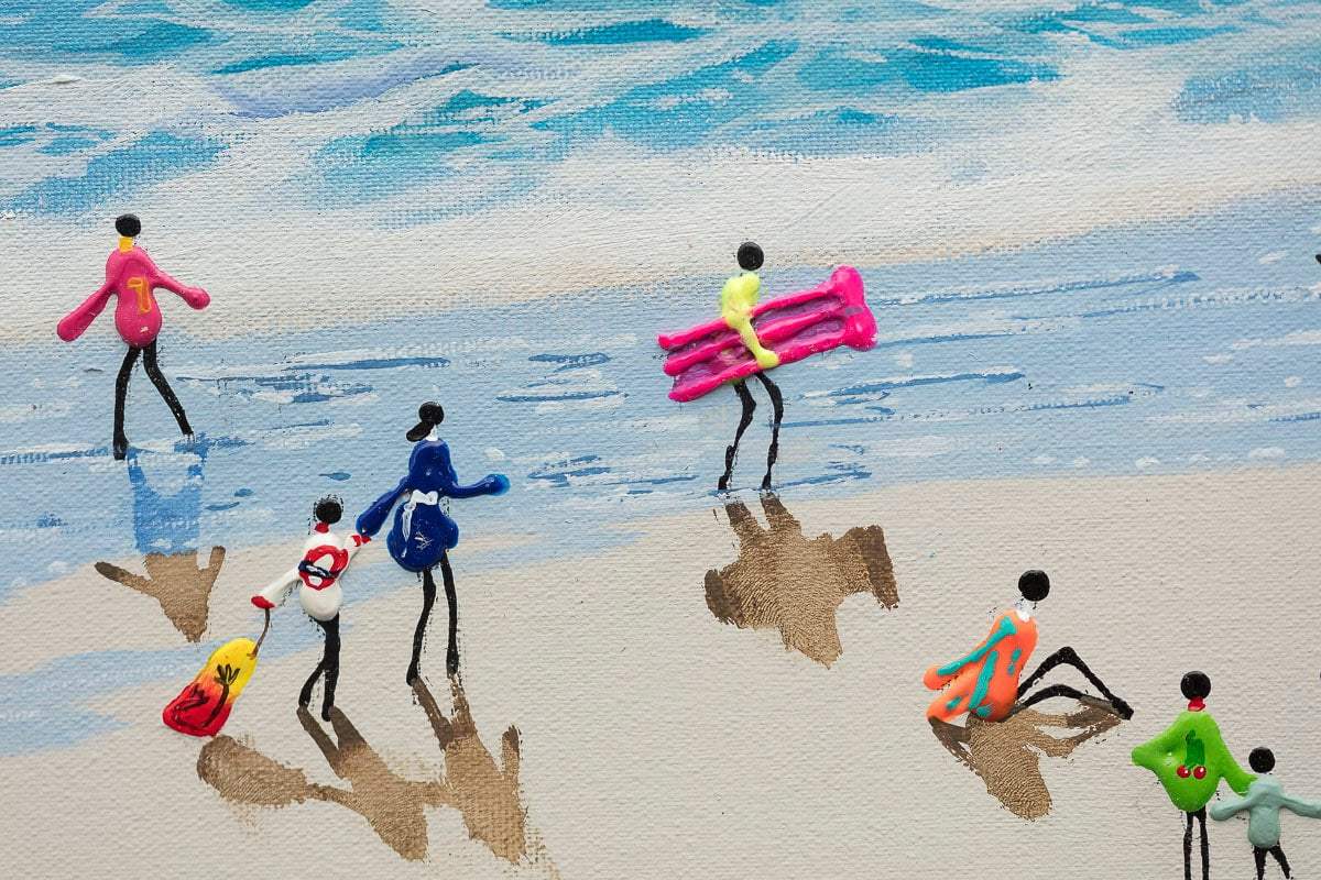 Every Day Is A Beach Day - Original - SOLD by artist Paola Cassais - Wyecliffe Galleries