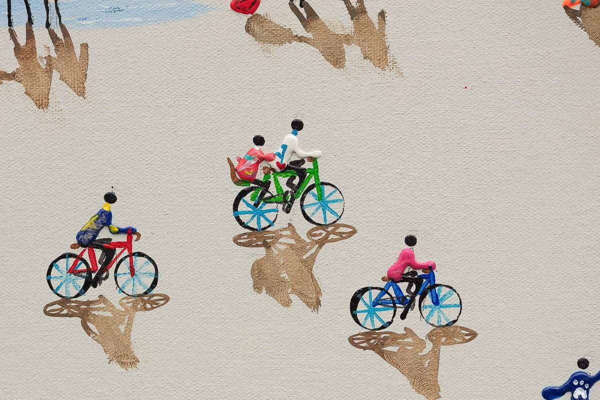 Every Day Is A Beach Day - Original - SOLD by artist Paola Cassais - Wyecliffe Galleries