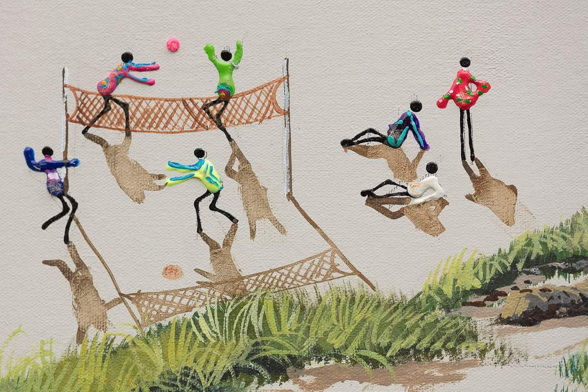 Every Day Is A Beach Day - Original - SOLD by artist Paola Cassais - Wyecliffe Galleries