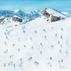 Fun On The Slopes - Original - SOLD by artist Paola Cassais - Wyecliffe Galleries