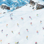 Fun On The Slopes - Original - SOLD by artist Paola Cassais - Wyecliffe Galleries