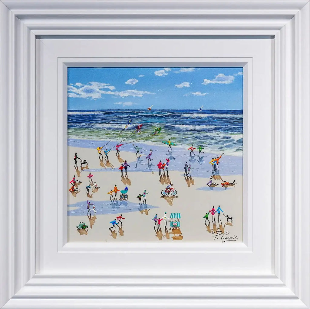 Happiness Comes in Waves - Original - SOLD by artist Paola Cassais - Wyecliffe Galleries