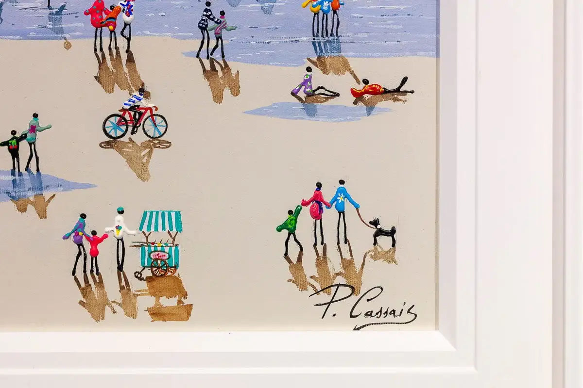 Happiness Comes in Waves - Original - SOLD by artist Paola Cassais - Wyecliffe Galleries