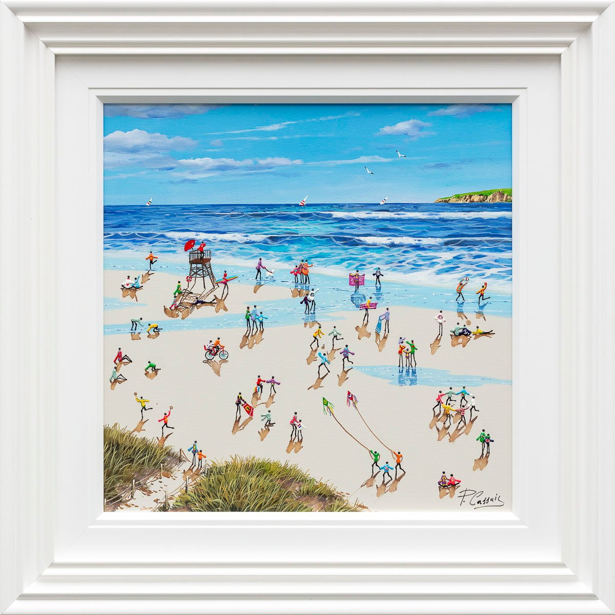 Happiness Is A Day At The Beach - Original Paola Cassais Original