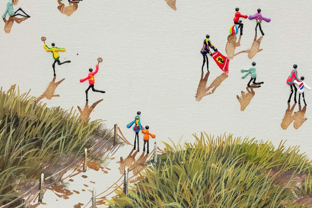 Happiness Is A Day At The Beach - Original - SOLD by artist Paola Cassais - Wyecliffe Galleries