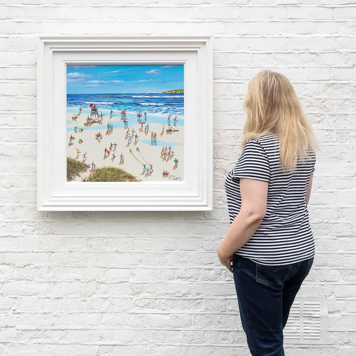 Happiness Is A Day At The Beach - Original - SOLD by artist Paola Cassais - Wyecliffe Galleries
