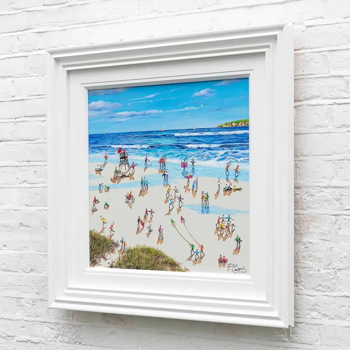 Happiness Is A Day At The Beach - Original - SOLD by artist Paola Cassais - Wyecliffe Galleries