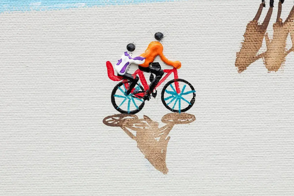 Happiness Is A Day At The Beach - Original - SOLD by artist Paola Cassais - Wyecliffe Galleries