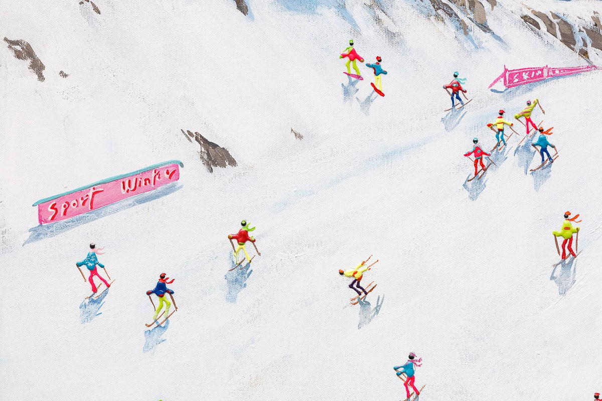 Keep Calm and Ski On - Original Paola Cassais Original
