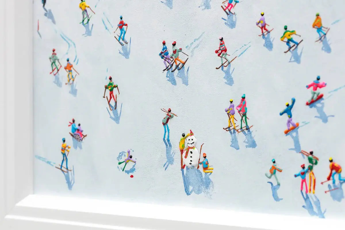 Life Is Better On The Slopes - Original - SOLD by artist Paola Cassais - Wyecliffe Galleries