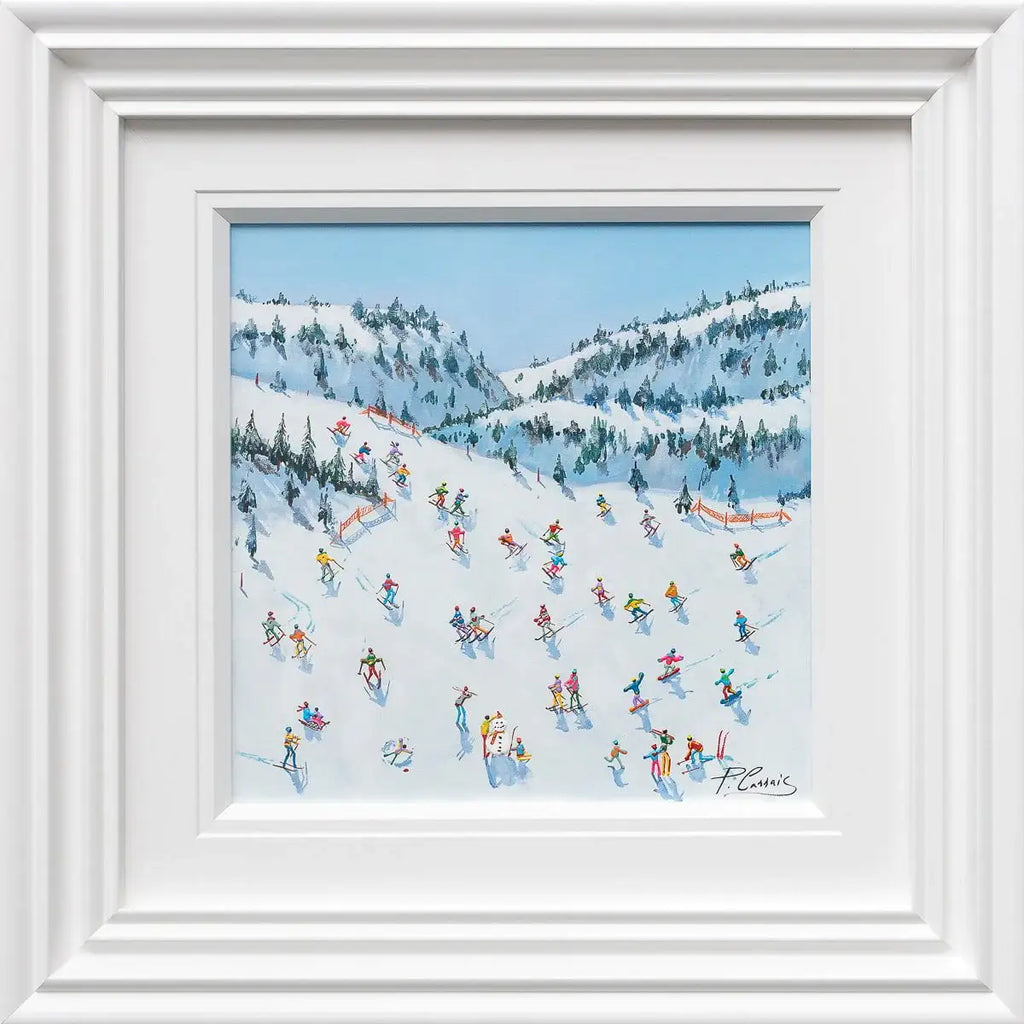 Life Is Better On The Slopes - Original - SOLD by artist Paola Cassais - Wyecliffe Galleries