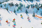 Life Is Better On The Slopes - Original - SOLD by artist Paola Cassais - Wyecliffe Galleries