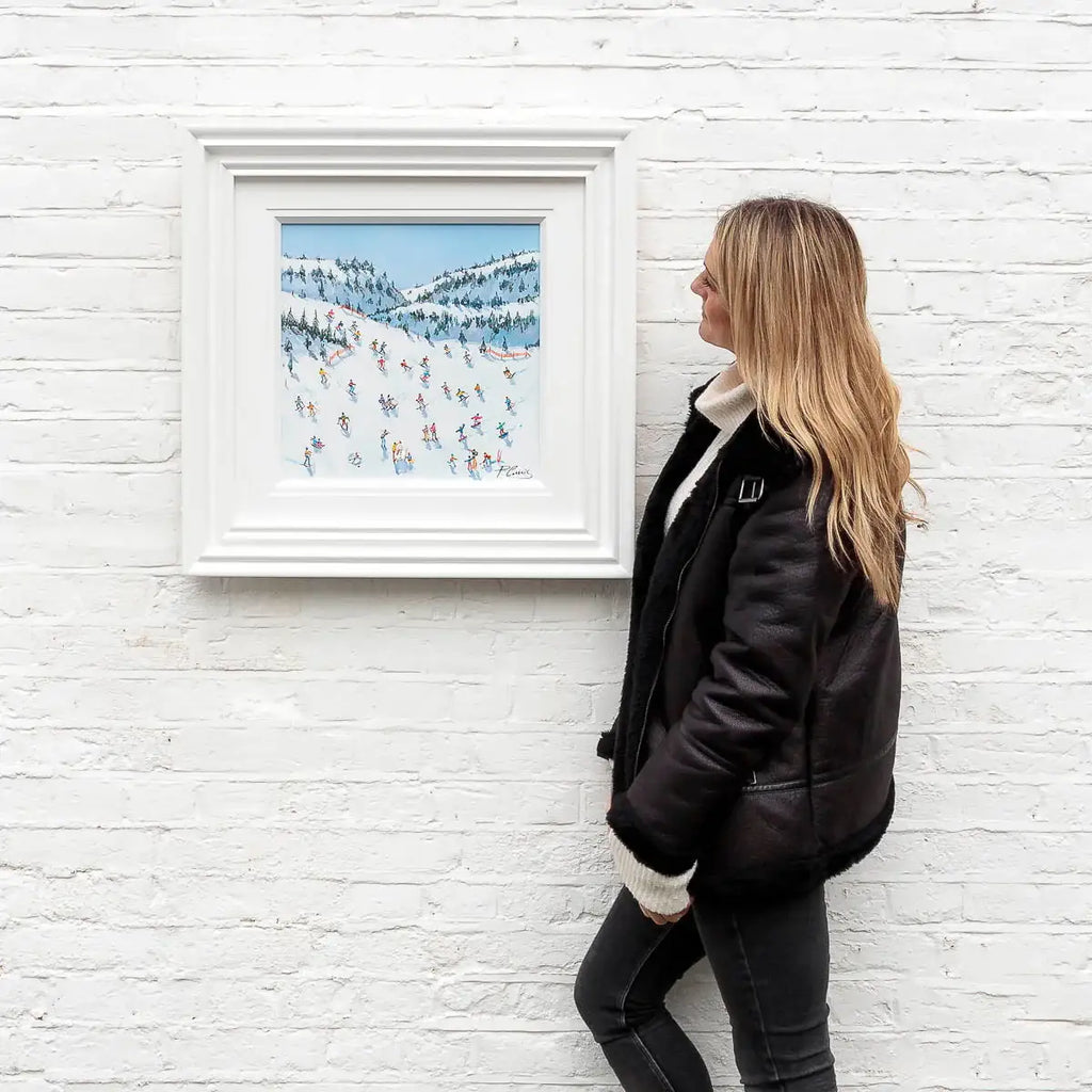 Life Is Better On The Slopes - Original - SOLD by artist Paola Cassais - Wyecliffe Galleries