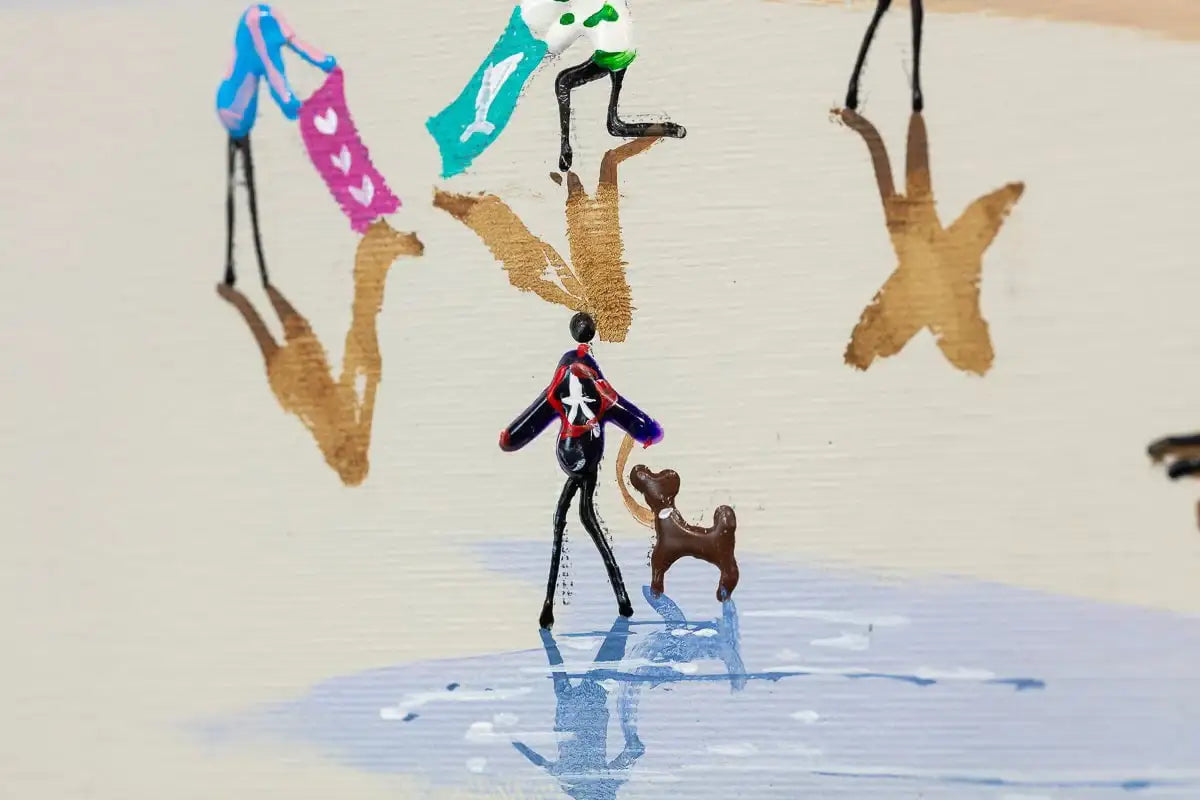 Life's A Beach - Original - SOLD by artist Paola Cassais - Wyecliffe Galleries