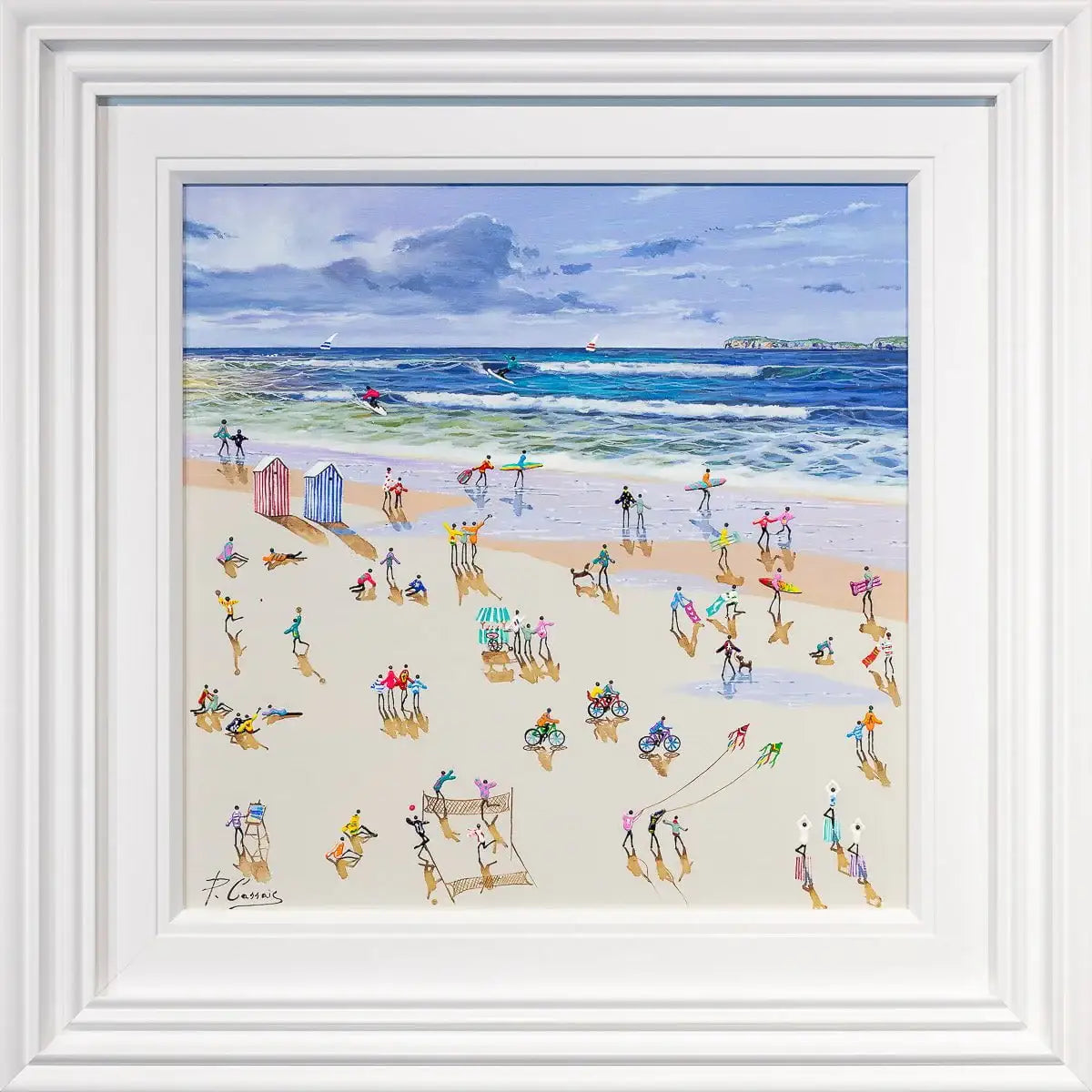 Life's A Beach - Original - SOLD by artist Paola Cassais - Wyecliffe Galleries