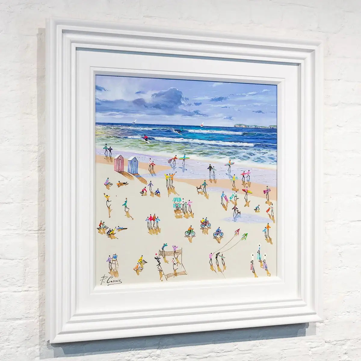 Life's A Beach - Original - SOLD by artist Paola Cassais - Wyecliffe Galleries