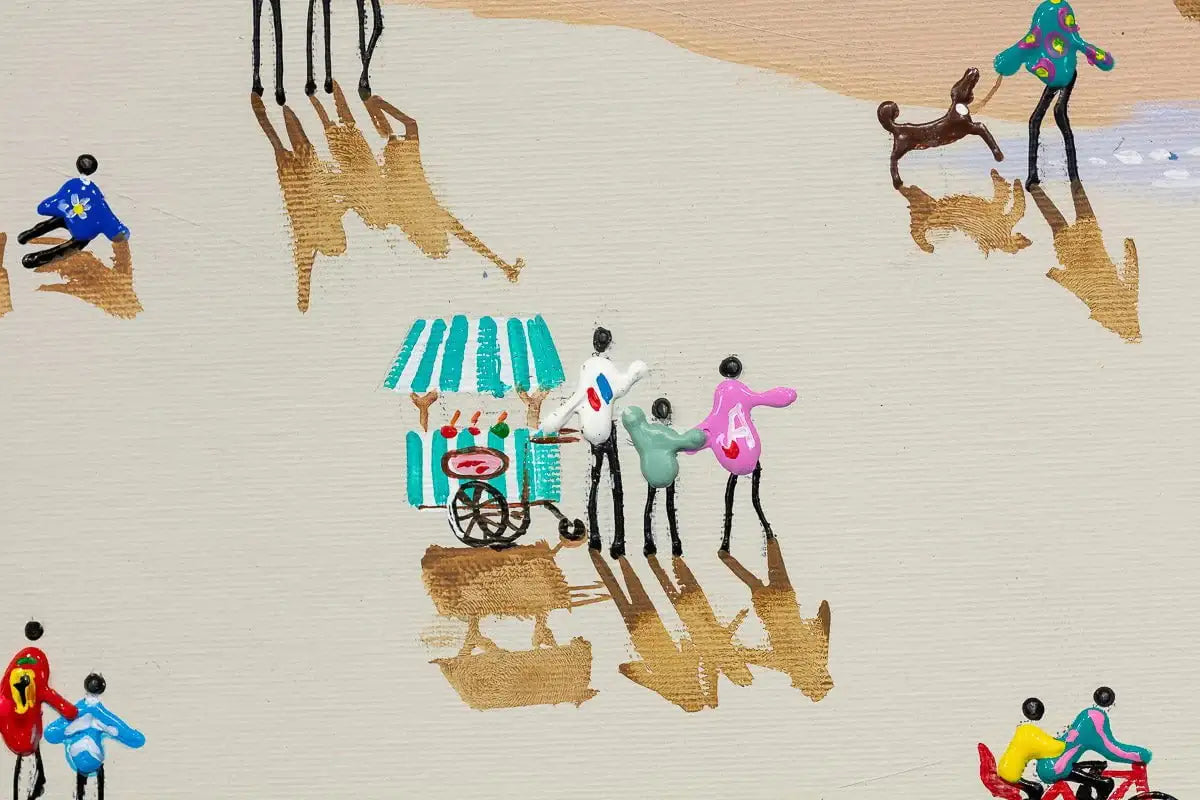 Life's A Beach - Original - SOLD by artist Paola Cassais - Wyecliffe Galleries