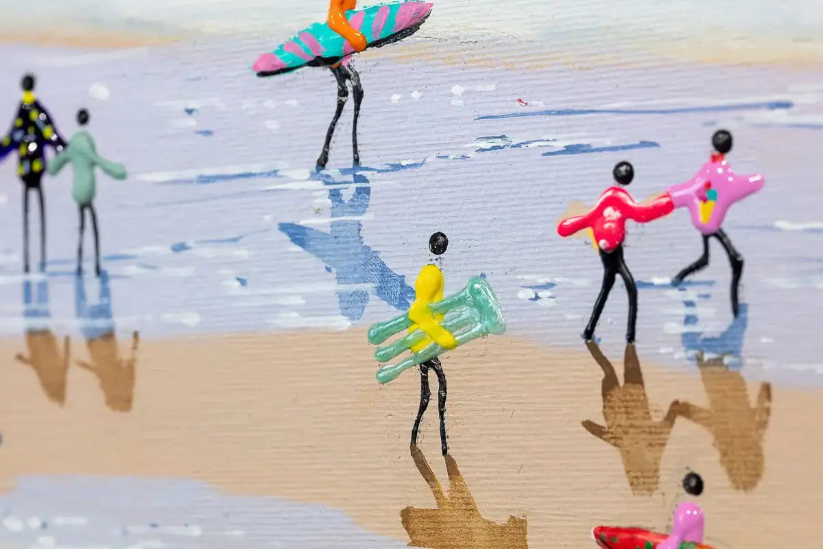 Life's A Beach - Original - SOLD by artist Paola Cassais - Wyecliffe Galleries