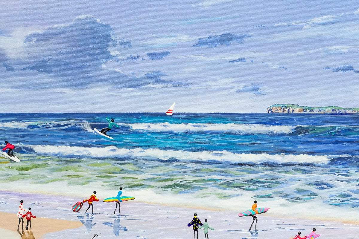 Life's A Beach - Original - SOLD by artist Paola Cassais - Wyecliffe Galleries
