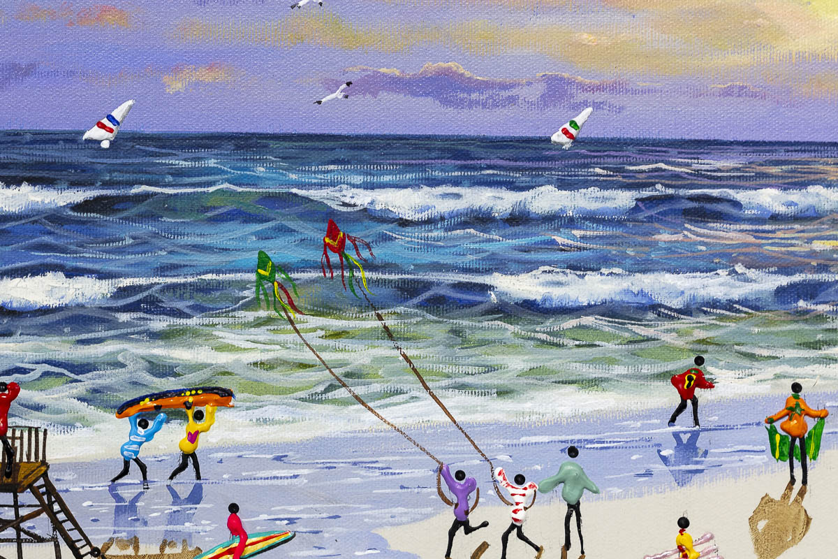 Playtime At The Beach - Original Paola Cassais Original