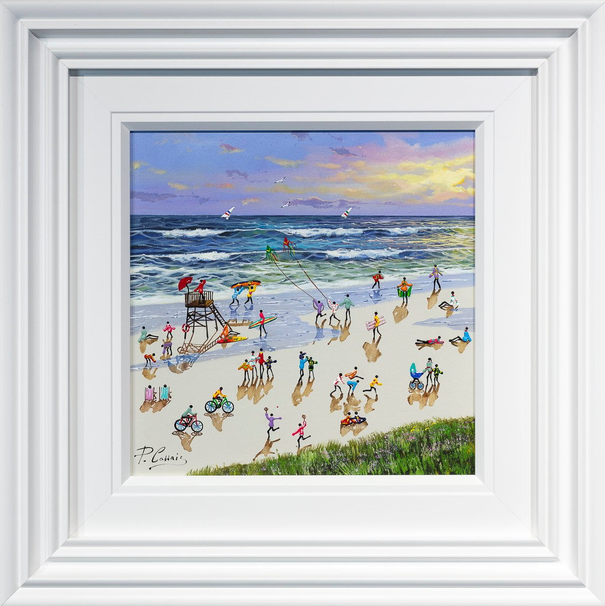 Playtime At The Beach - Original Paola Cassais Original