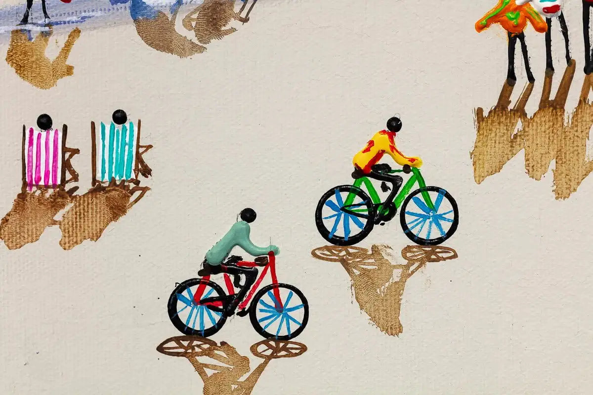 Playtime At The Beach - Original - SOLD by artist Paola Cassais - Wyecliffe Galleries