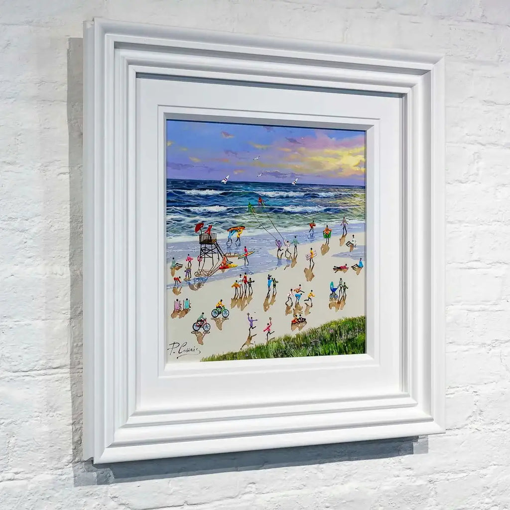 Playtime At The Beach - Original - SOLD by artist Paola Cassais - Wyecliffe Galleries
