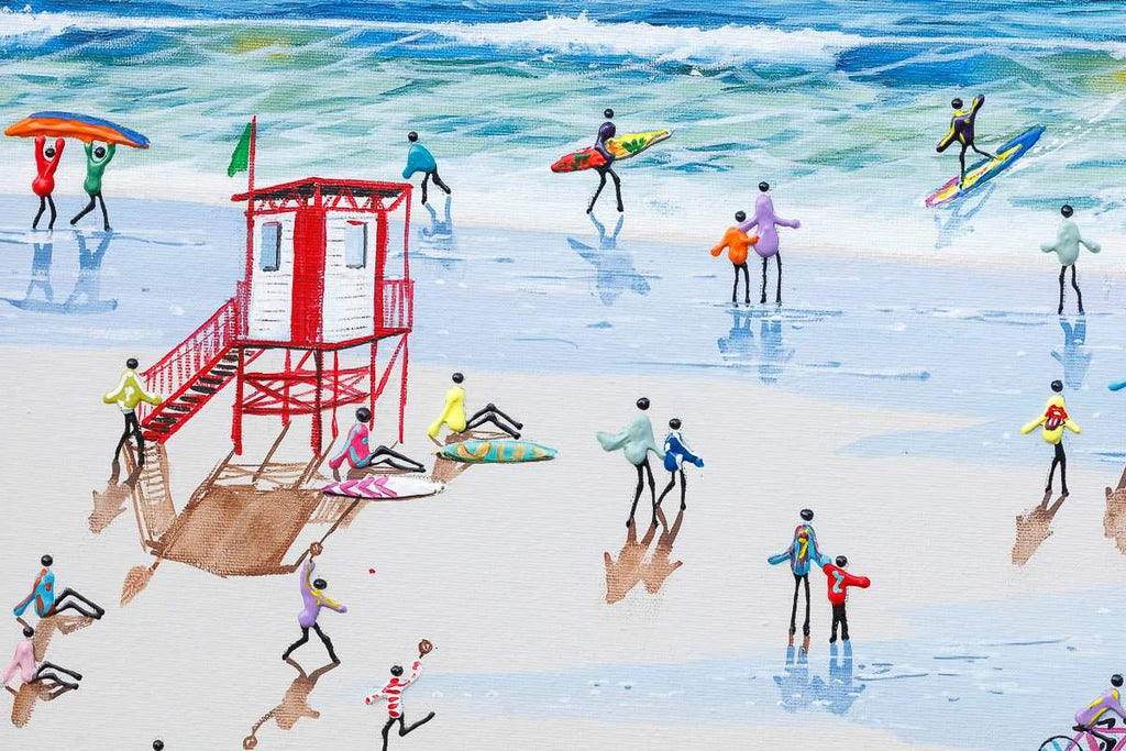 Shore Thing - Original by artist Paola Cassais - Wyecliffe Galleries