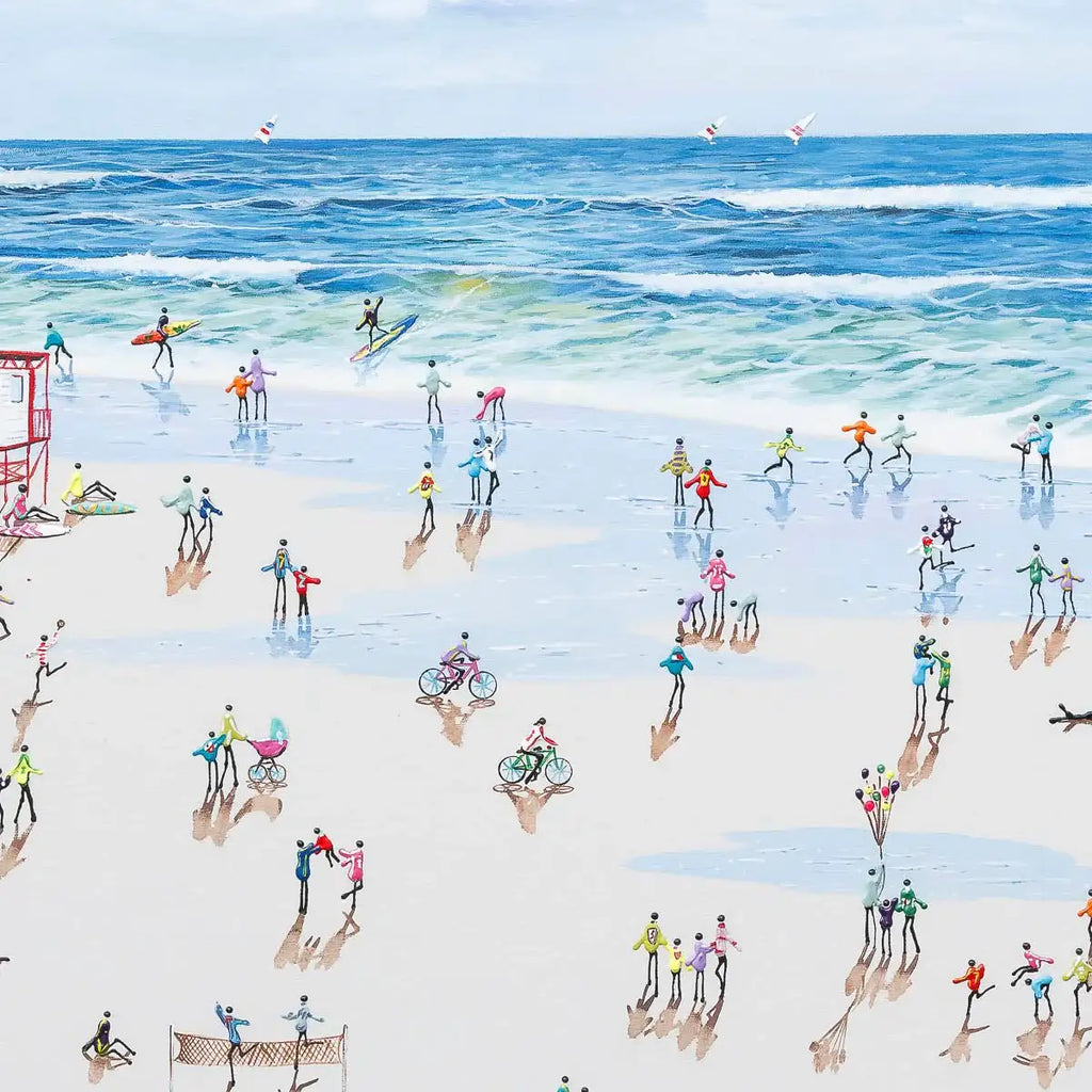 Shore Thing - Original by artist Paola Cassais - Wyecliffe Galleries