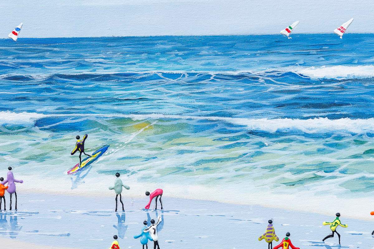 Shore Thing - Original by artist Paola Cassais - Wyecliffe Galleries