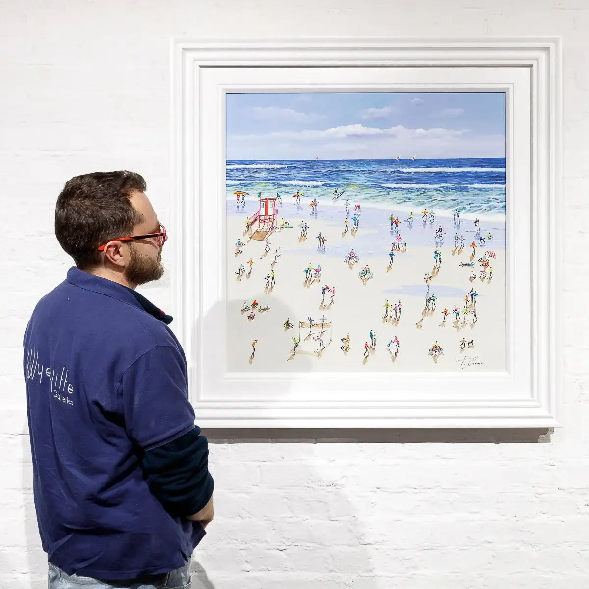 Shore Thing - Original by artist Paola Cassais - Wyecliffe Galleries