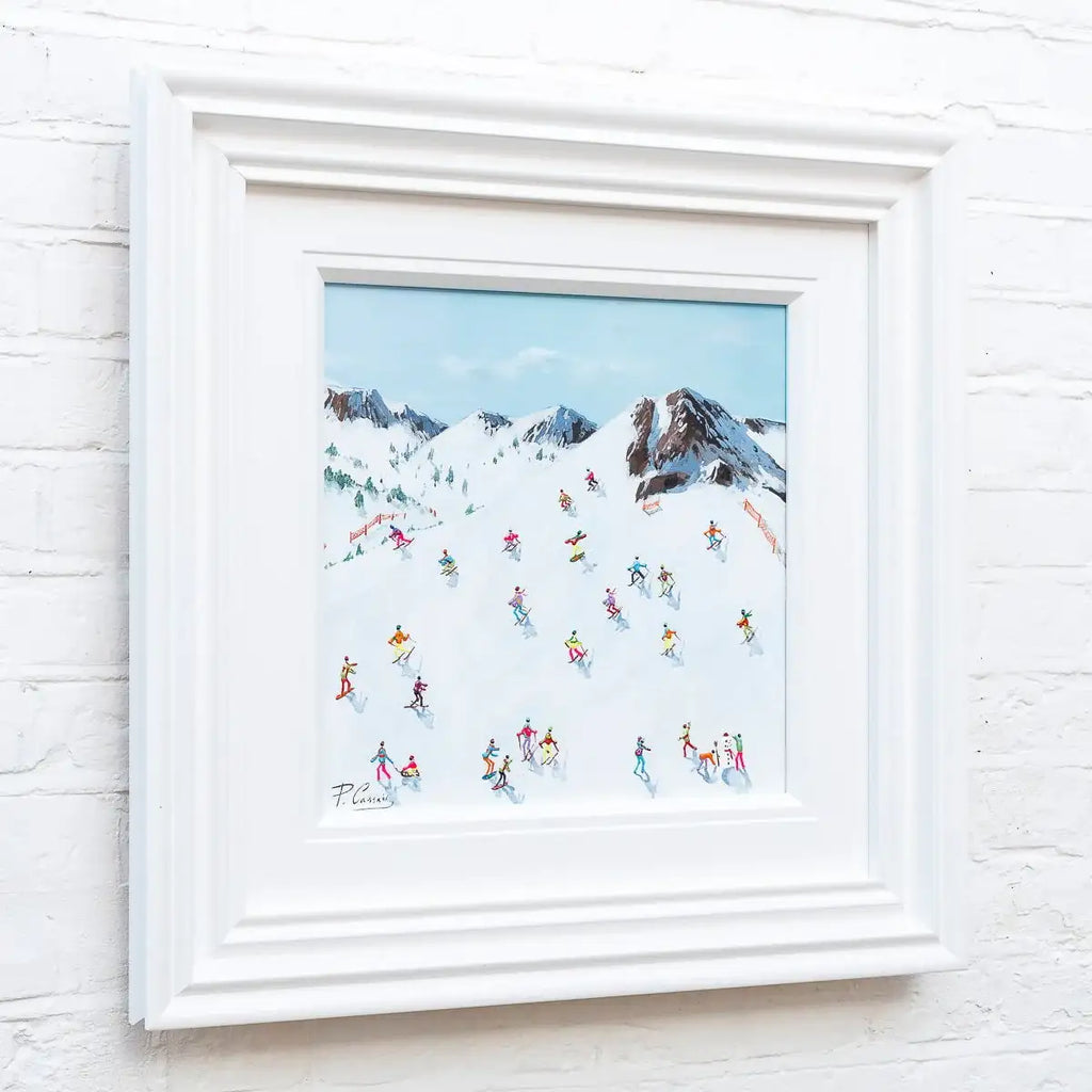 Ski Day - Original - SOLD by artist Paola Cassais - Wyecliffe Galleries