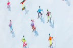 Ski Day - Original - SOLD by artist Paola Cassais - Wyecliffe Galleries
