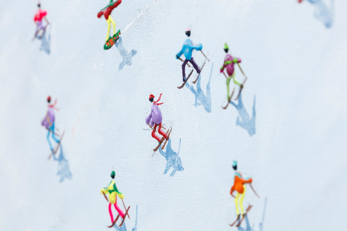 Ski Day Paola Cassais Framed