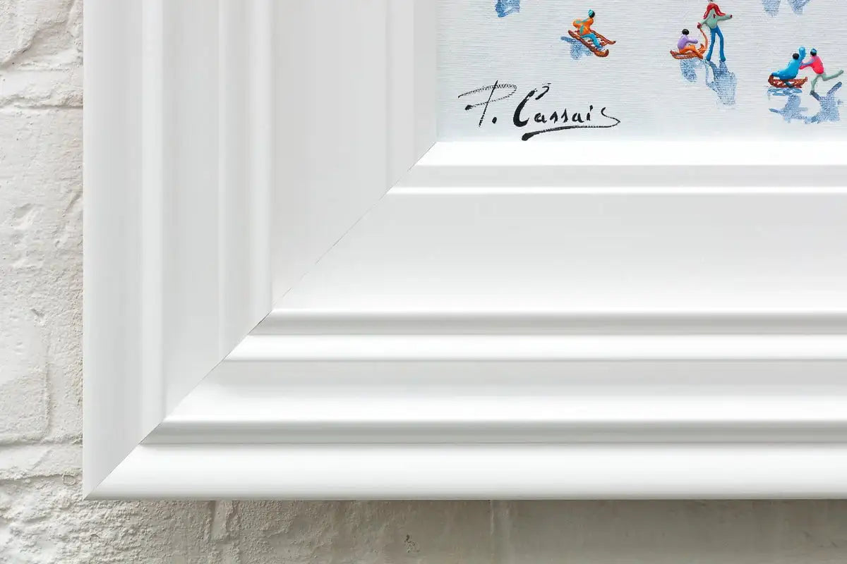 Ski Like There's No Tomorrow - Original - SOLD by artist Paola Cassais - Wyecliffe Galleries