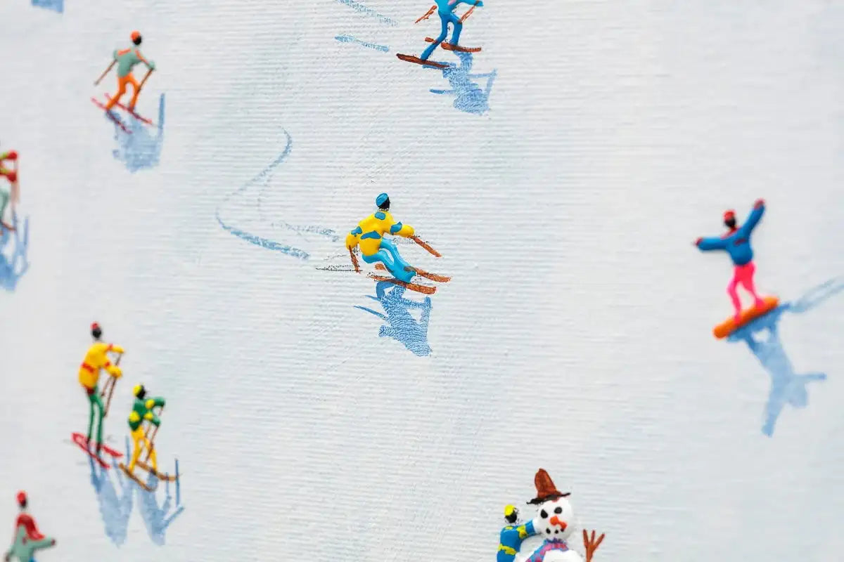 Ski Like There's No Tomorrow - Original - SOLD by artist Paola Cassais - Wyecliffe Galleries