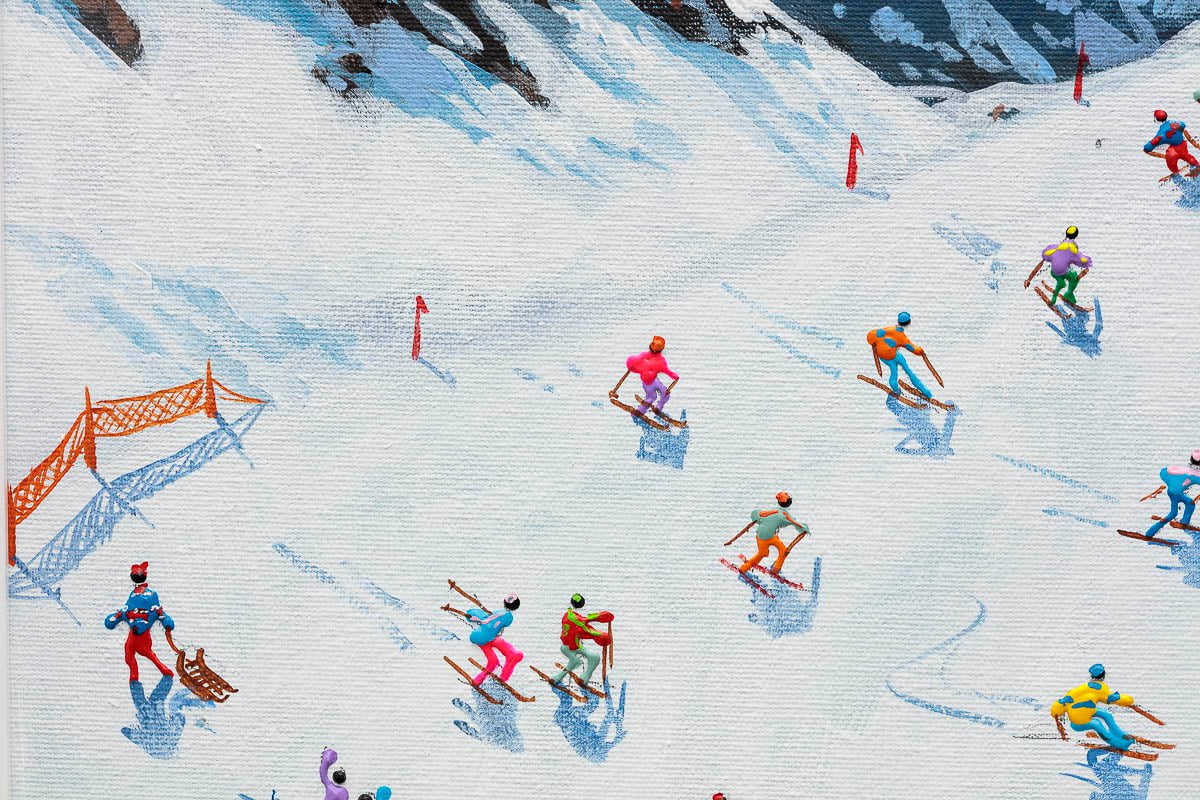Ski Like There&#39;s No Tomorrow - Original Paola Cassais Original
