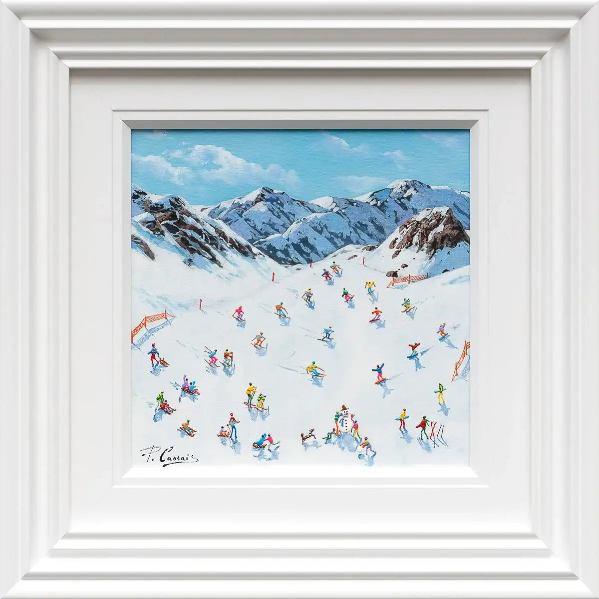 Ski Like There's No Tomorrow - Original - SOLD by artist Paola Cassais - Wyecliffe Galleries