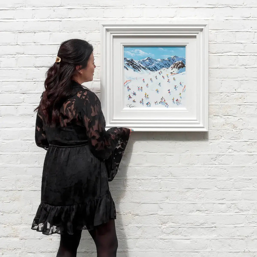 Ski Like There's No Tomorrow - Original - SOLD by artist Paola Cassais - Wyecliffe Galleries