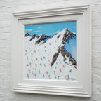 Skiing Is My Happy Place - Original by artist Paola Cassais - Wyecliffe Galleries